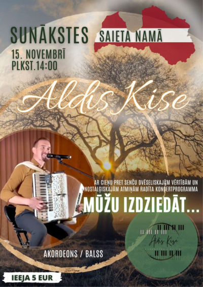 Alda Kises koncerts “Mūžu izdziedāt…”