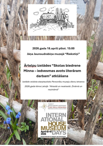 Izstāde “Skolas biedrene Minna – iedvesmas avots literāram darbam”