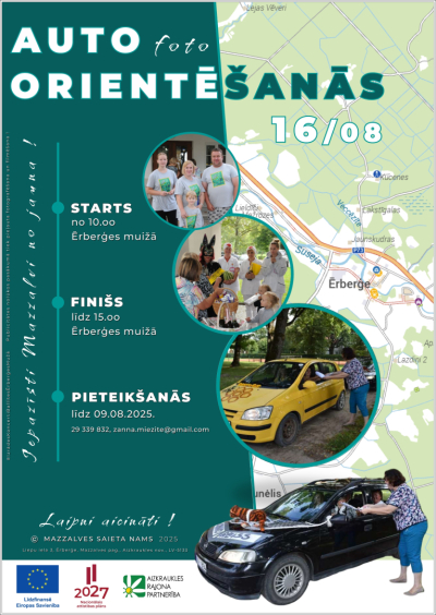 orientēšanās brauciena afiša