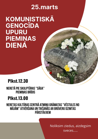 Komunistiskā genocīda upuru piemiņas diena Neretā