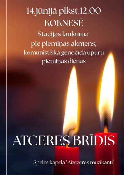piemiņas brīža afiša