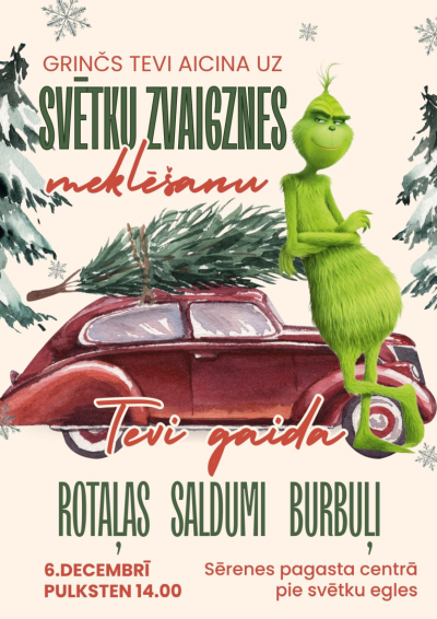 Grinčs aicina uz Svētku zvaigznes meklēšanu Sērenē