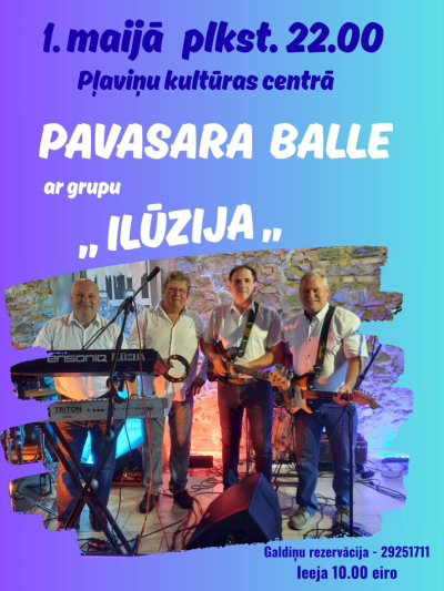 Pavasara balle ar grupu "Ilūzija"