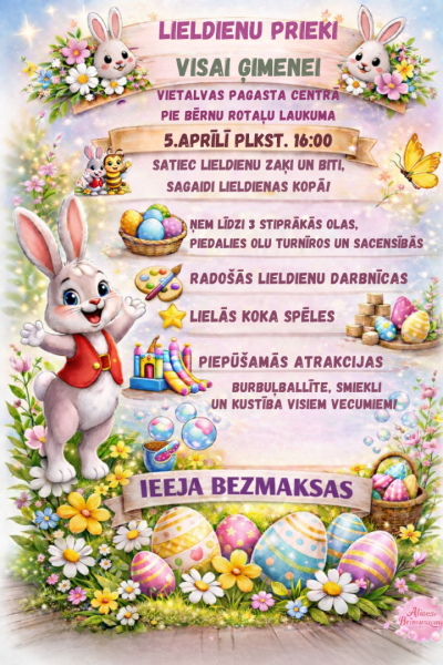 Lieldienu prieki visai ģimenei