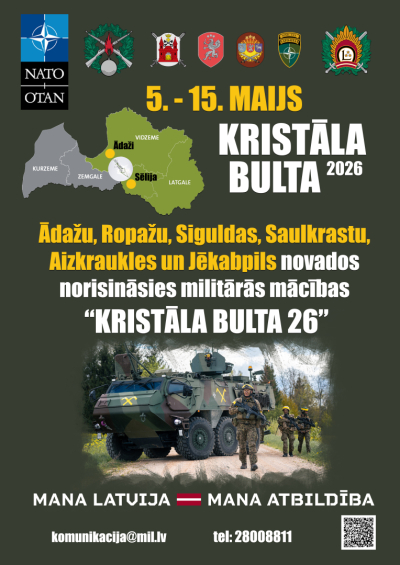 Mācību "Kristāla bulta 2026" afiša