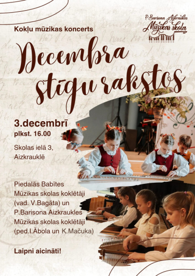 kokļu mūzikas koncerts “Decembra stīgu rakstos”