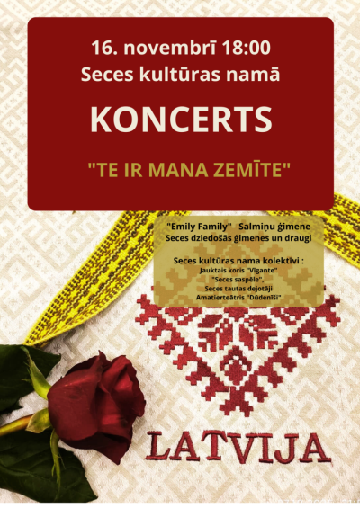 Svētku koncerts “Te ir mana zemīte”