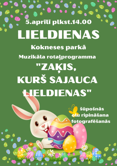 "Zaķis, kurš sajauca Lieldienas" Koknesē