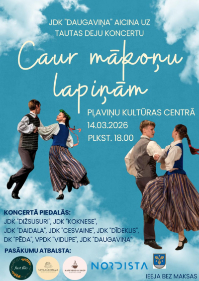 Deju koncerts “Caur mākoņu lapiņām”