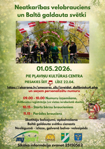 Neatkarības velobrauciens un Baltā galdauta svētki Pļaviņās