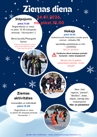 Pasākuma "Ziemas diena" afiša