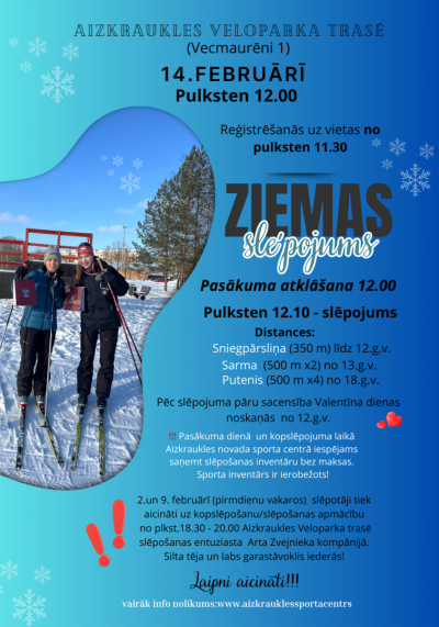 Ziemas slēpojuma afiša