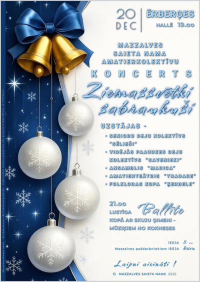 Amatierkolektīvu koncerts “Ziemassvētki sabraukuši”