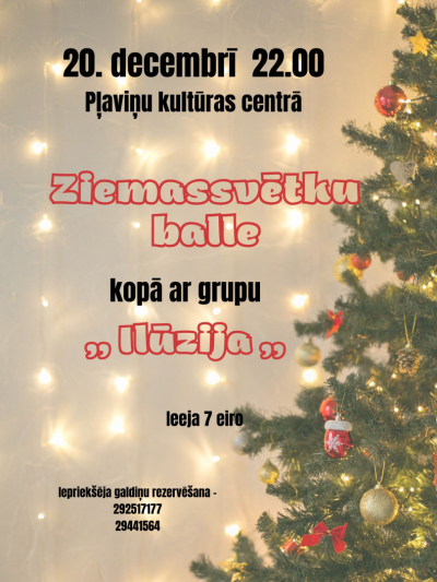 Ziemassvētku balle kopā ar grupu “Ilūzija”