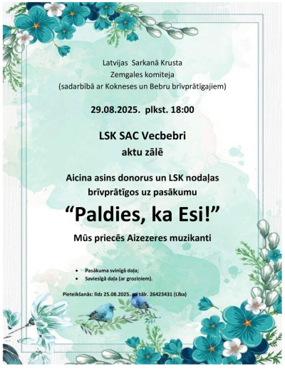 pasākuma afiša