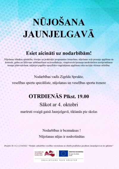 nūjošas afiša