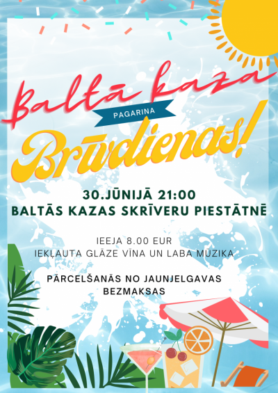 baltā kaza - afiša