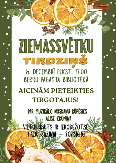 Ziemassvētku tirdziņš Bebros