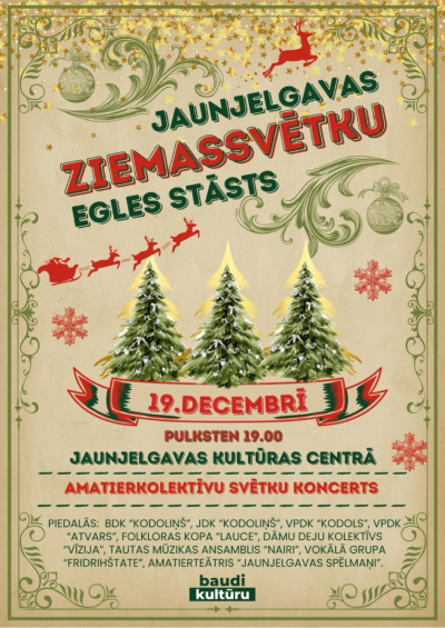 Amatierkolektīvu svētku koncerts “Jaunjelgavas Ziemassvētku egles stāsts”