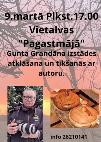 Gunta Grandāna izstādes atklāšana un tikšanās ar autoru