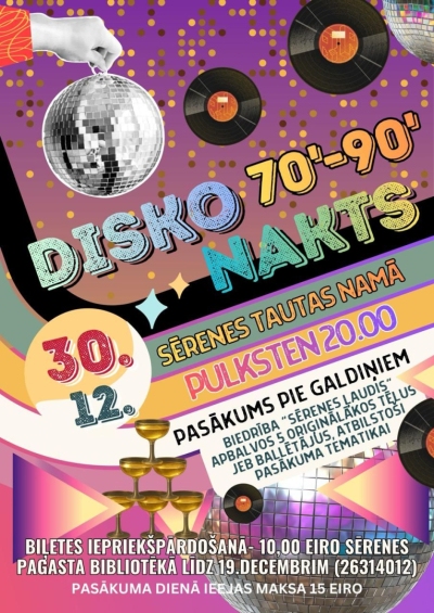 Disko nakts-karnevāls 70.-90. gadu stilā