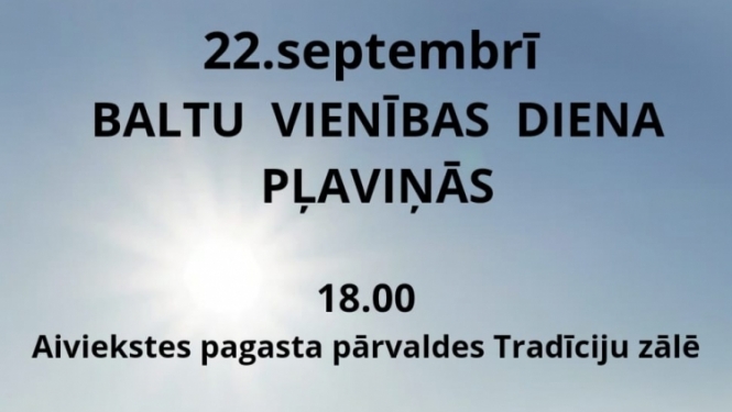 Baltu vienības dienas afiša