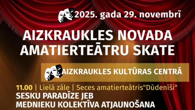 Aizkraukles novada amatierteātru skate 2025