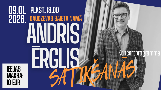 Andris Ērglis ar koncertprogrammu “Satikšanās”