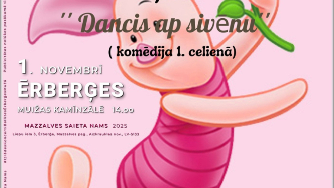 Amatierteātra "Cerība" izrāde "Ruksītis jeb dancis ap sivēnu"