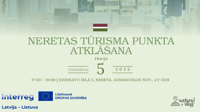 tūrisma punkta atklāšanas afiša