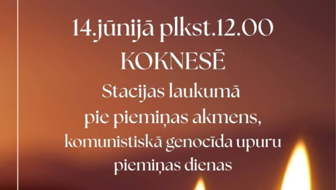 piemiņas brīža afiša