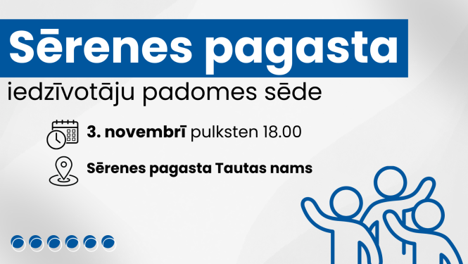 Iedzīvotāju padomes sapulces afiša