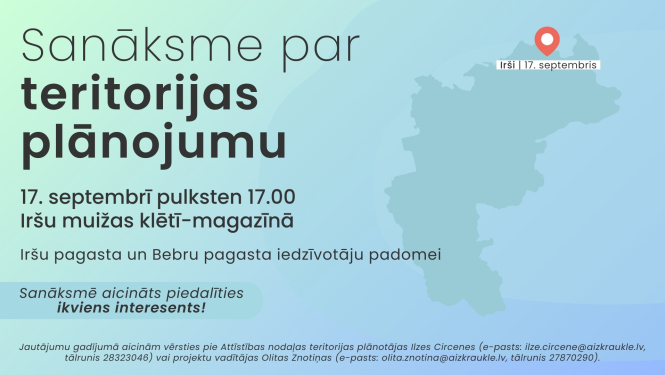 Sanāksmes par teritorijas plānojumu
