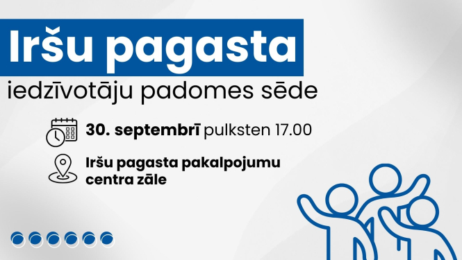 Iedzīvotāju padomes sapulces afiša