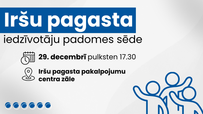 Iedzīvotāju padomes sapulces afiša