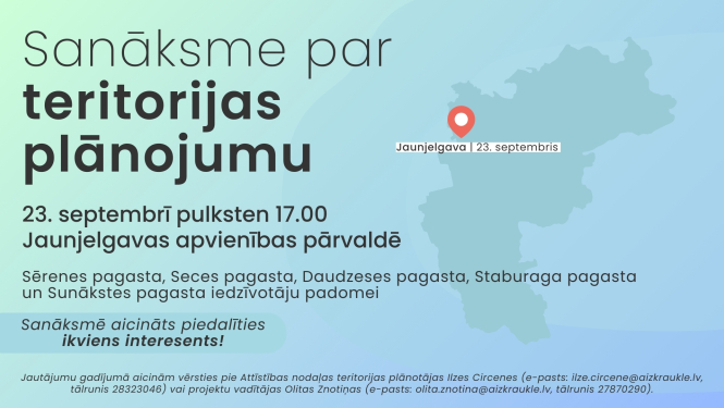 Sanāksmes par teritorijas plānojumu