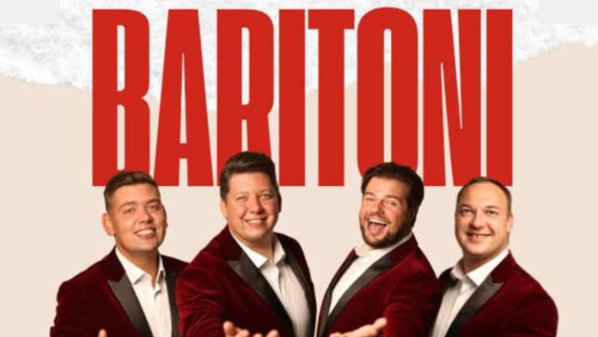 Grupa “Baritoni” ar koncertprogrammu “Priecīgākie Ziemassvētki”