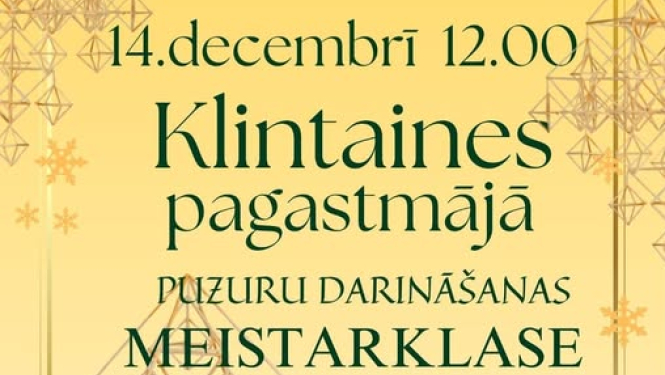 Inetas Sproģes puzuru darināšanas meistarklase