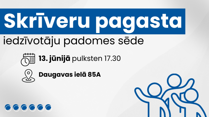 Iedzīvotāju padomes sapulces afiša