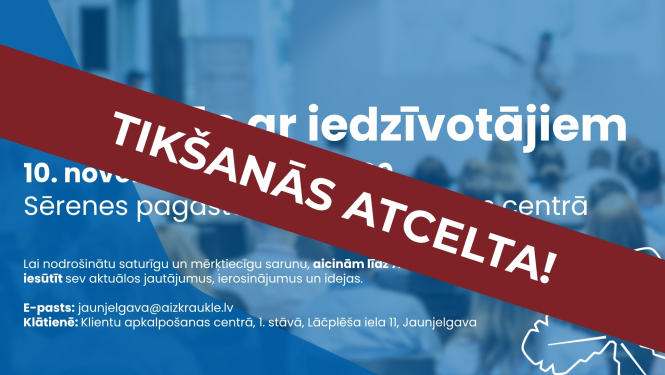 tikšanās ar iedzīvotājiem afiša