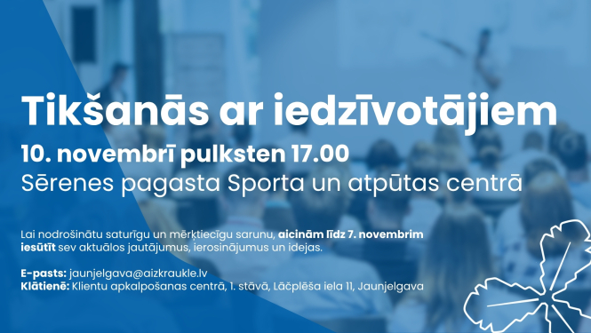 tikšanās ar iedzīvotājiem afiša