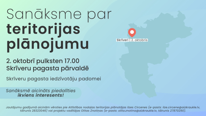 Sanāksmes par teritorijas plānojumu