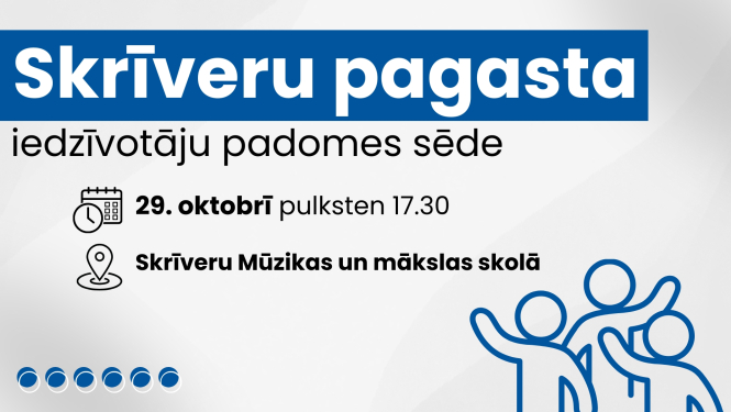 Iedzīvotāju padomes sapulces afiša