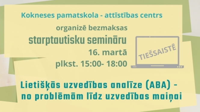 Bezmaksas sarptautisks seminārs