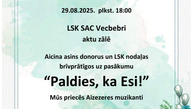 pasākuma afiša