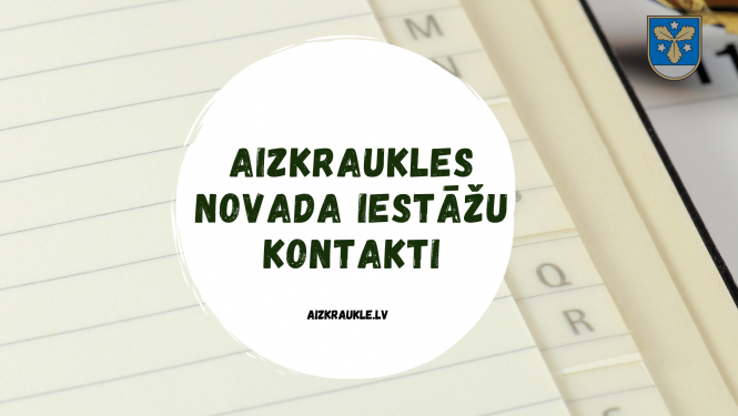 Aizkraukles novada iestāžu kontakti
