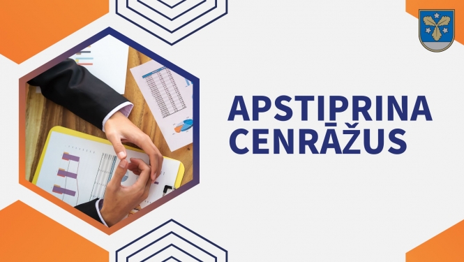 apstiprina cenāžus
