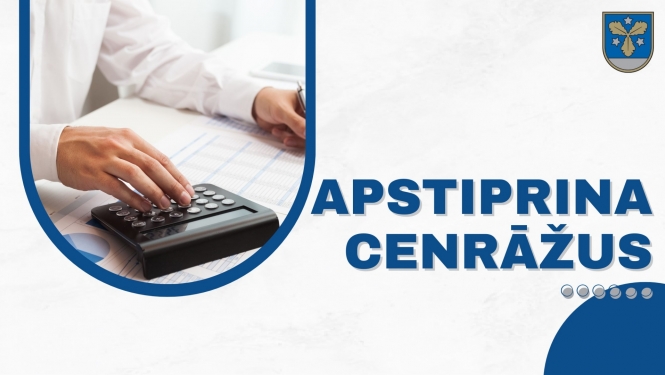 apstiprina cenrāžus
