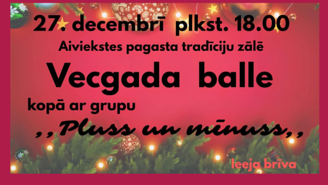 Vecgada balle kopā ar grupu “Pluss un mīnuss”