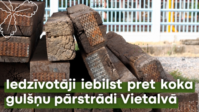 iedzīvotāji iebilst pret koka gulšņu pārstrādi Vietalvā